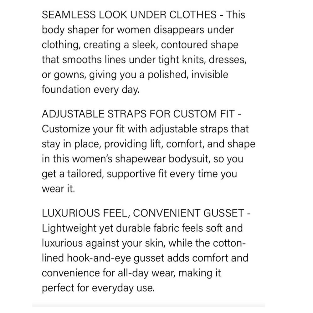 Bali Minimizer Body Shaper NWT Passion for Comfort Shapewear Firm Control 38C - Picture 10 of 13